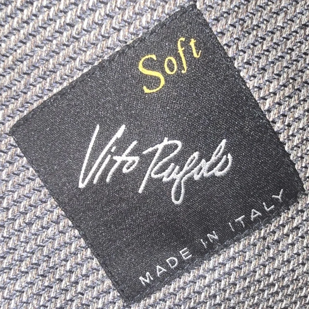 Vito Rufolo Soft Blazer Lanificio di Pray Wool Silk Grey Brown Sport Coat 48R